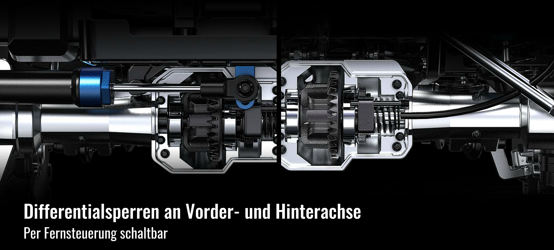 ALLRock H8 Pro mit schaltbaren Differentialsperren an Vorder- und Hinterachse
