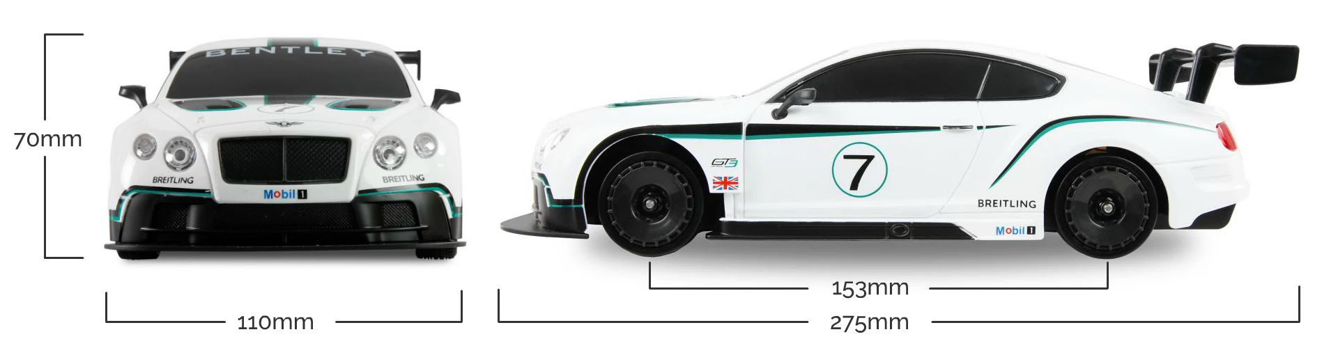 Bentley GT3 Continental Abmessungen