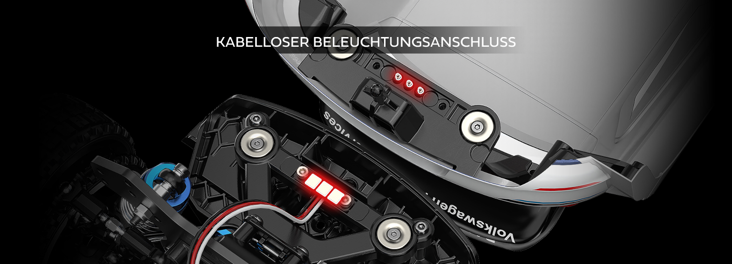 Hyper Go VW Polo R WRC 2015 Beleuchtungsanschluss