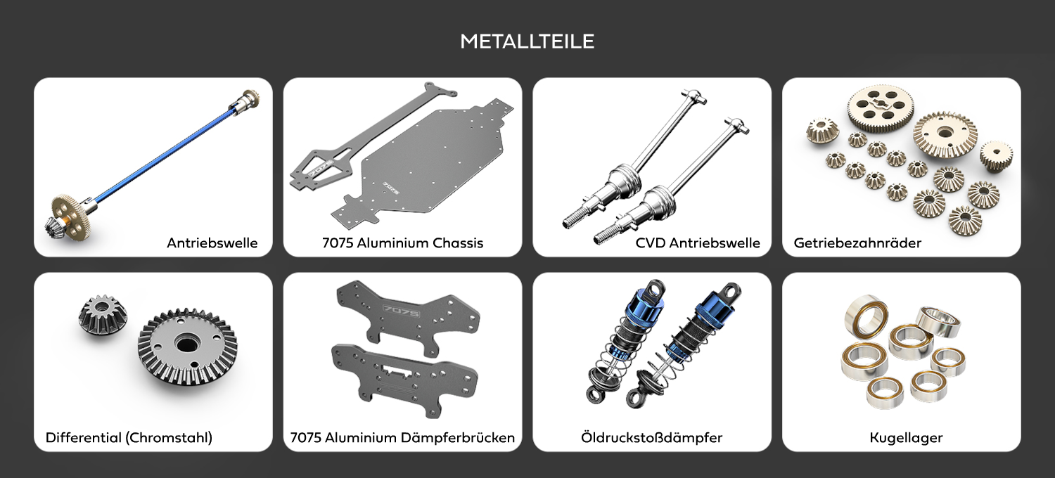 Hyper Go VW Polo R WRC 2015 Metallteile