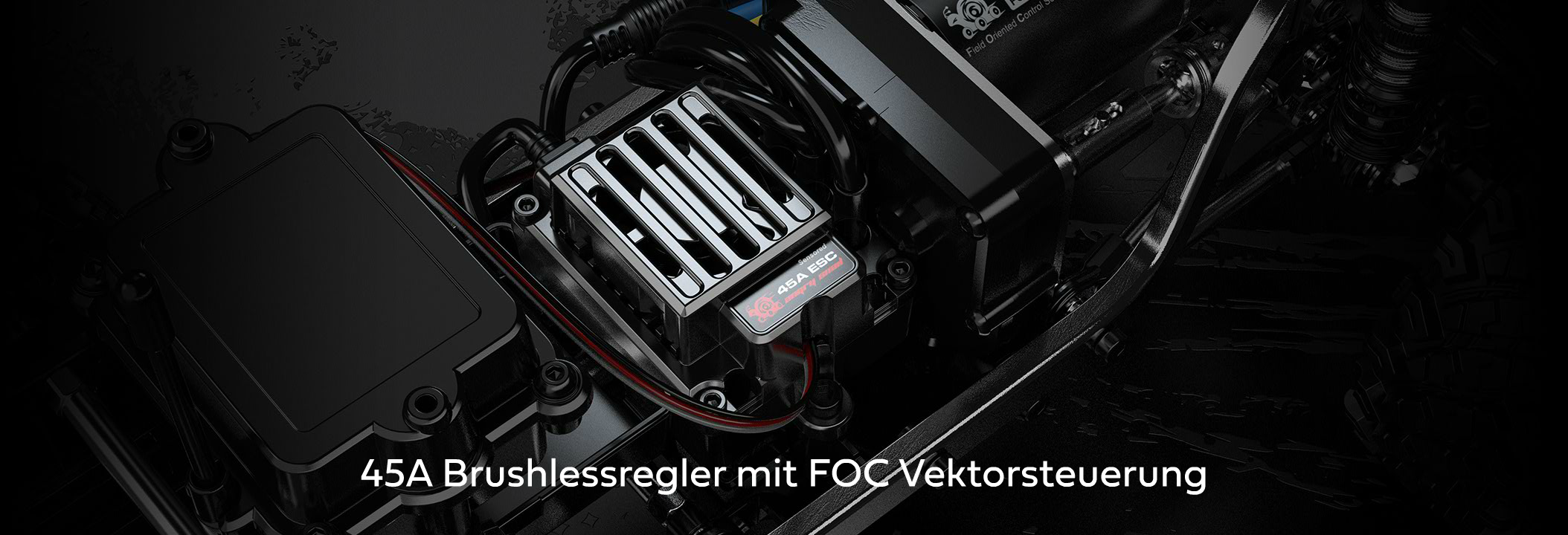 22702 Hyper Go SC+ 45A brushless Fahrtenregler mit FOC Vectorsteuerung