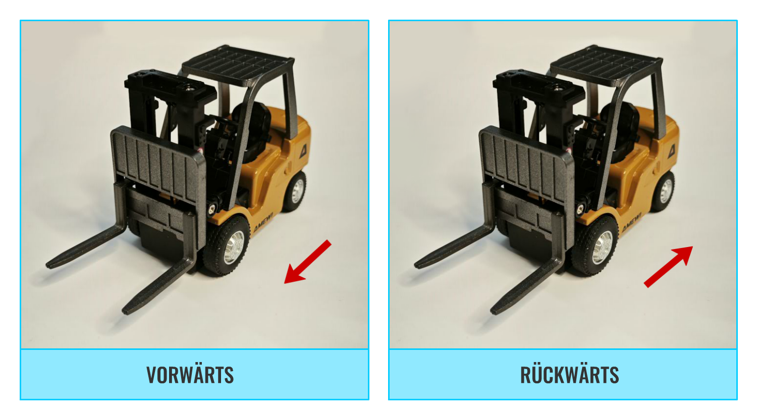 Amewi Mini-Gabelstapler Fahrfunktion vorwärts und rückwärts
