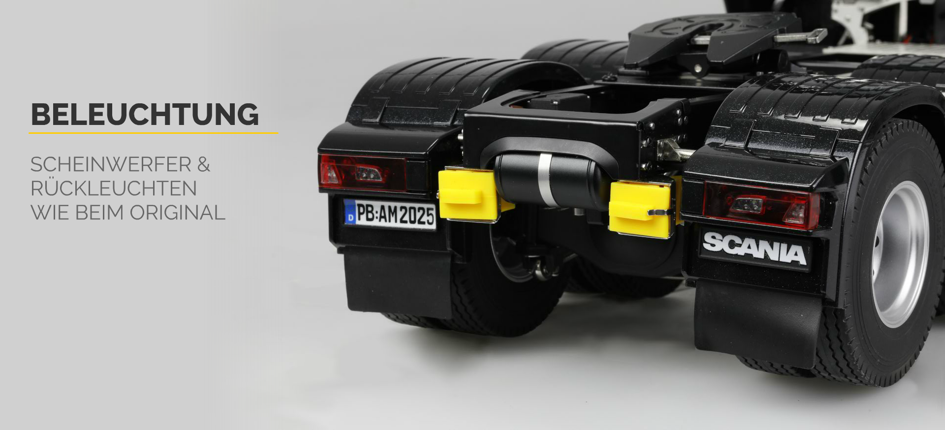 Scanie 770 S Scheinwerfer und Rückleuchten wie beim Original