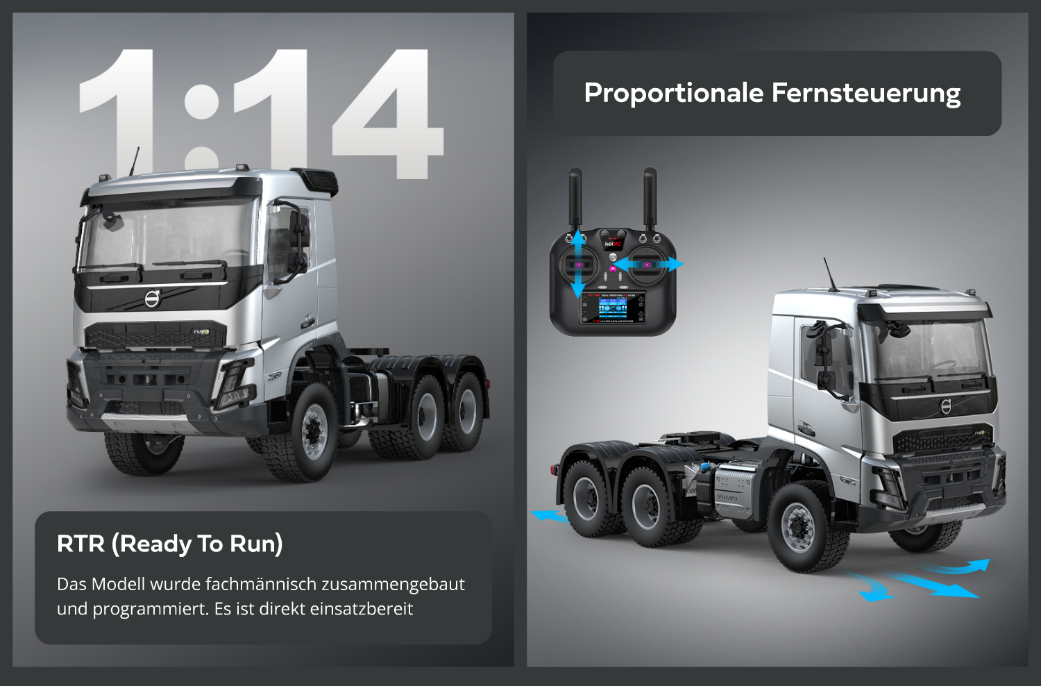 Volvo FMX E013 Zugmaschine proportionale Steuerung