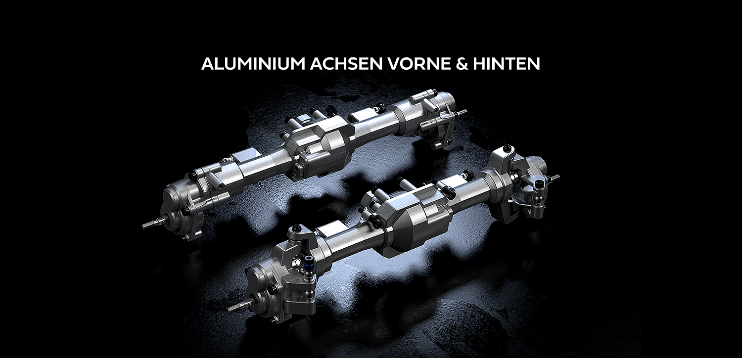 Hyper Go Ford Bronco R Baja 1000 Aluminiumachsen