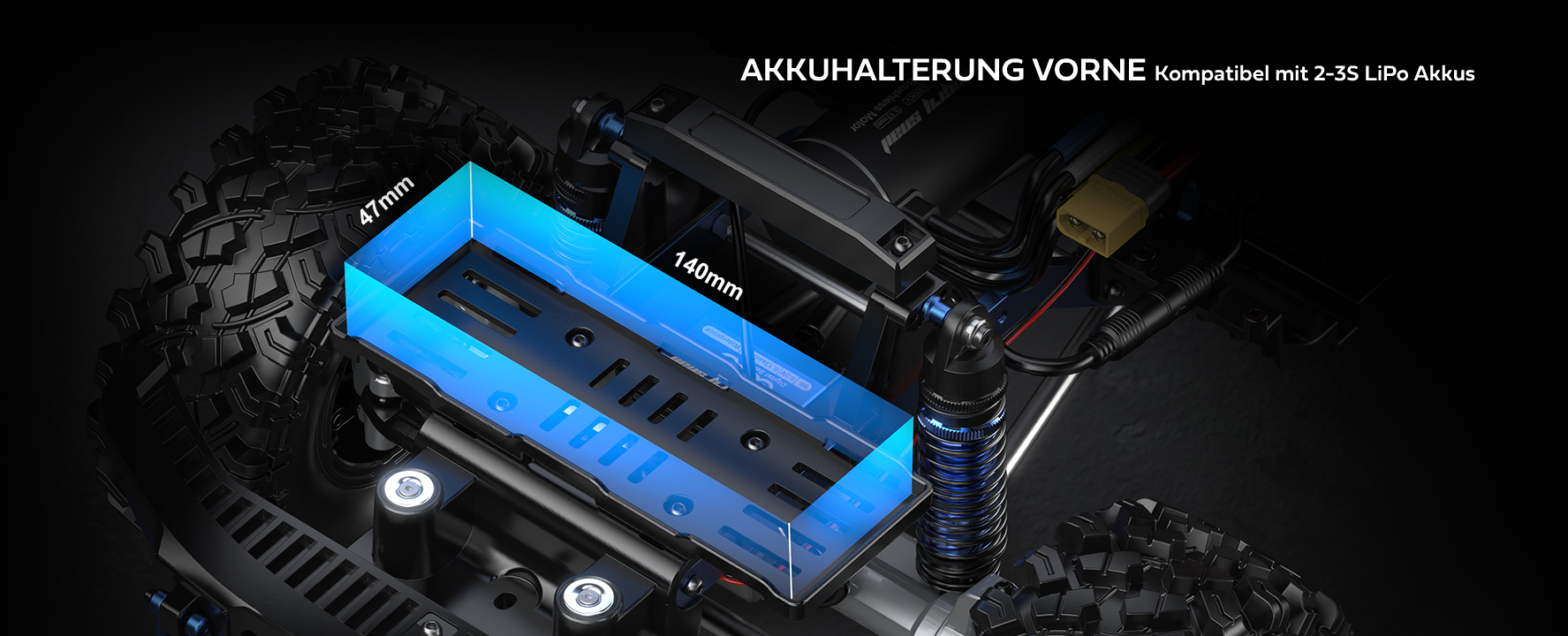 Hyper Go Ford Bronco R Baja 1000 Akkufach