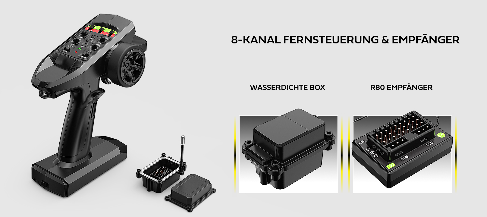 Hyper Go Ford Bronco R Baja 1000 Fernsteuerung und Empfänger