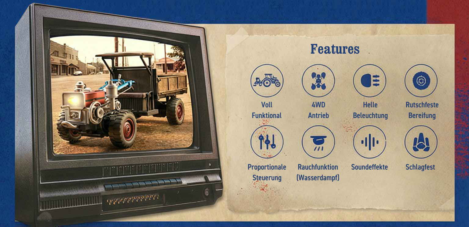 Retro Traktor Features