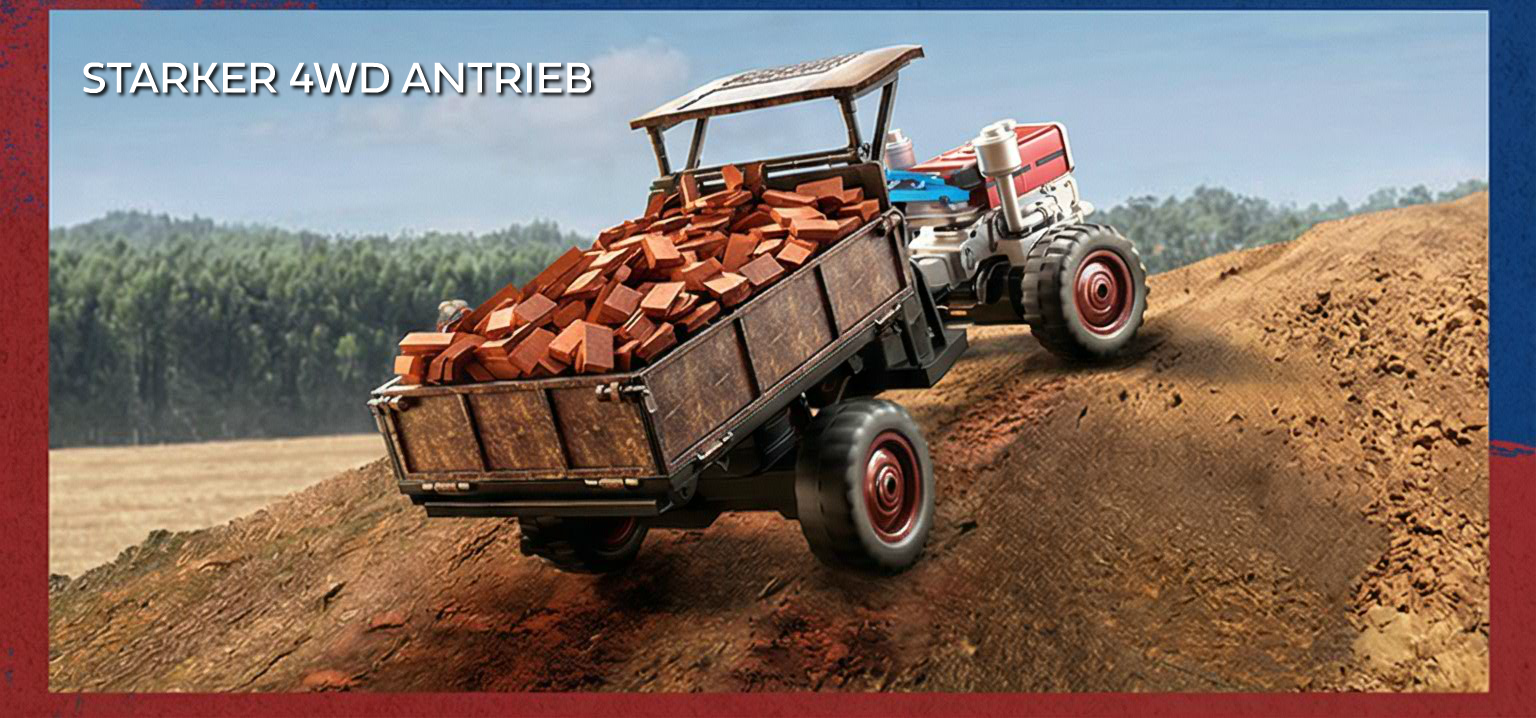Retro Traktor - 4WD Antrieb