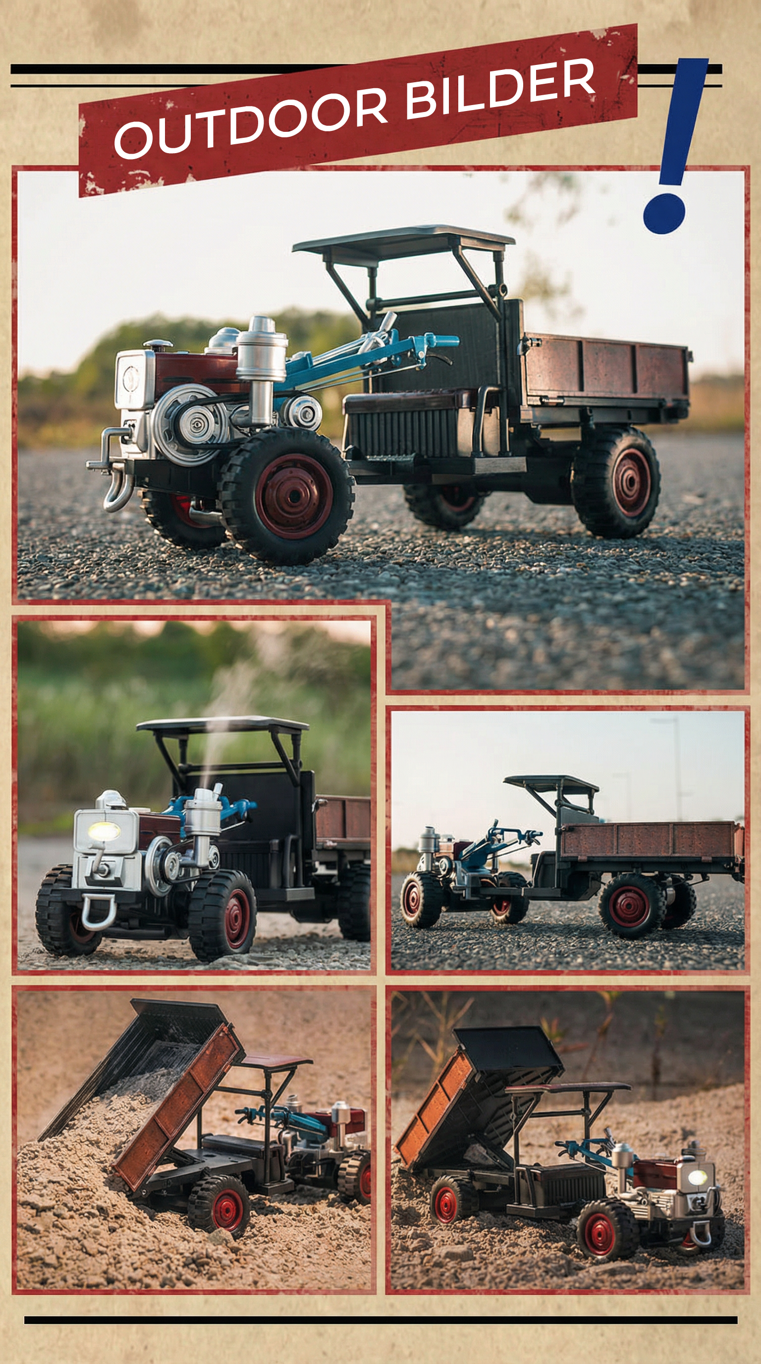 Retro Traktor - Outdoor Bilder