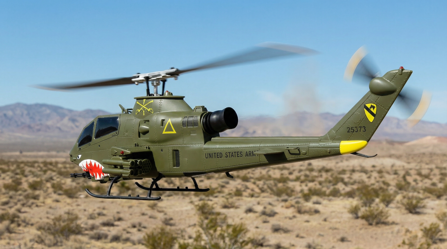 Bell AH-1 Cobra Pro GPS - Flug von hinten