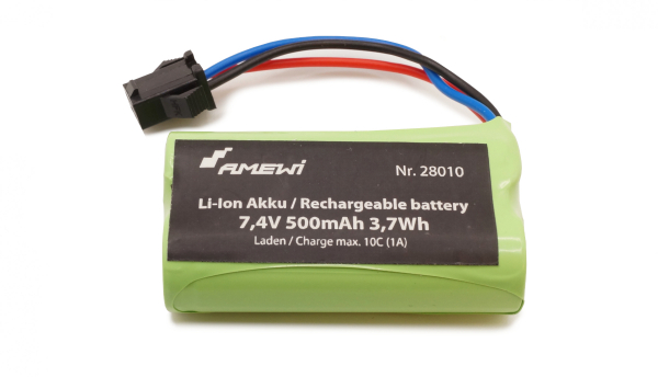 Li-Ion Akku 2S 7,4V 500mAh HBX