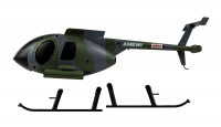 Rumpf Set Amewi MD500E Militär