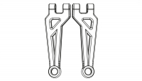 Vordere untere Querlenker Hyper Go MTX20