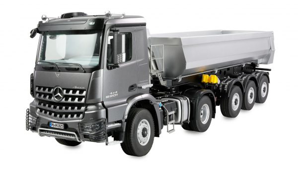 Amewi Mercedes-Benz Arocs Sattelzug mit Kippauflieger 4x4 1:14 RTR grau