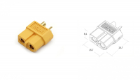 Amewi LiPo Akku 2S 7,4V 6000mAh 50C Hardcase XT60