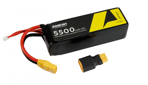 Amewi LiPo Akku 4S 14,8V 5500mAh 40C Softcase XT90