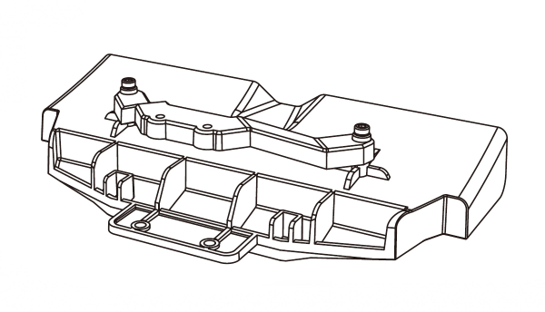 Hinterer Stoßfänger/Diffusor Hyper Go 1:7