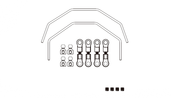 Anti-Roll-Bar Set Hyper Go 1:7