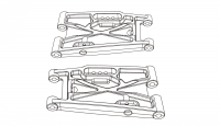 Hintere untere Querlenker Hyper Go 1:7