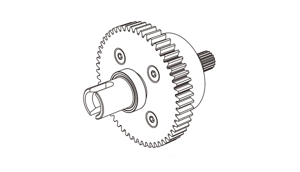 Mitteldifferential Hyper Go 1:7
