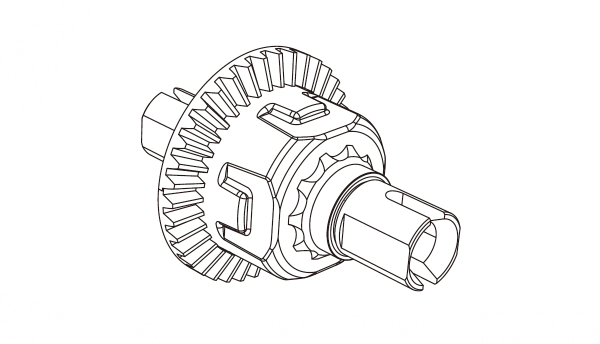 Vorderes Differential Hyper Go 1:7