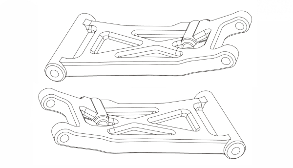 Hintere untere Querlenker Hyper Go Short Course Truck