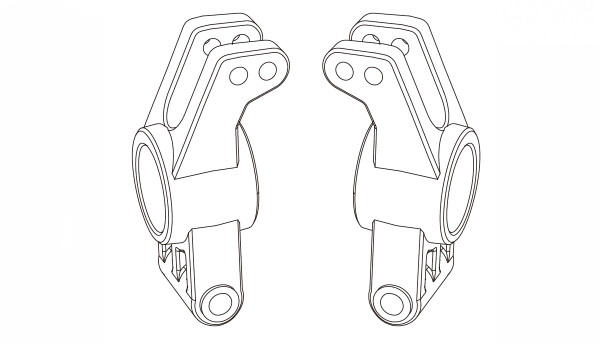 Hintere Achsschenkel Hyper Go Short Course Truck