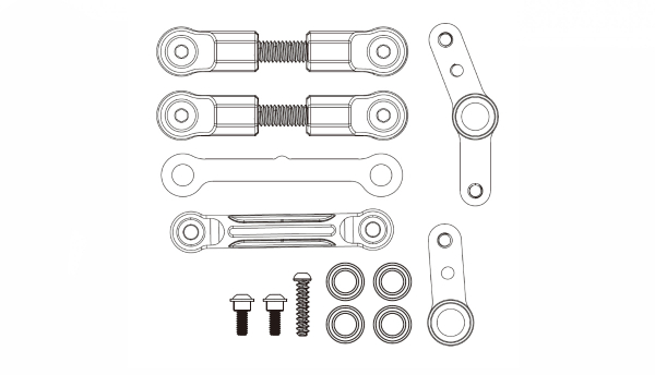 Lenkungs Set Hyper Go Short Course Truck