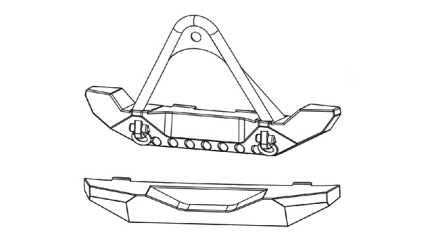 Stoßfänger vorne & hinten Mini-Crosstrail CT16