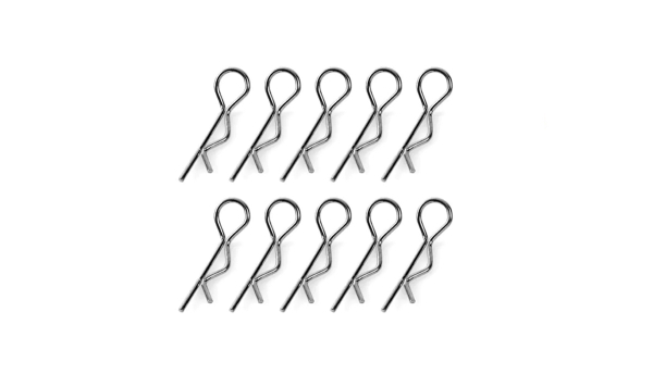 Karosseriesplinte mittel schwarz 45° 10 Stück