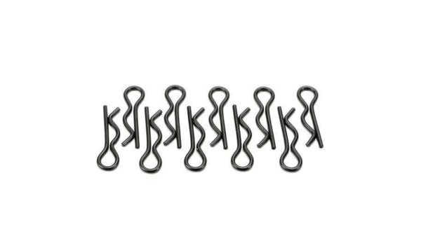 Karosserieklammern - R10 - für 10mm Halter - Schwarz 10 Stück