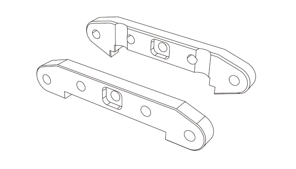 Querlenkerhalter vorne/hinten Hyper Go TX10