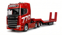 Scania 770 S Zugmaschine + Tieflader-Sattelauflieger 6x4...
