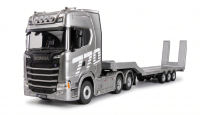 Scania 770 S Zugmaschine + Tieflader-Sattelauflieger 6x4...