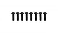 Rundkopfschrauben M3x10mm, 8 Stück