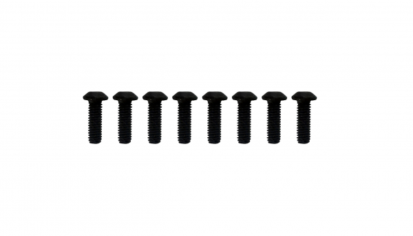 Rundkopfschrauben M2,5x8mm, 8 Stück