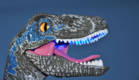 Velociraptor RC Dinosaurier 45cm, RTR grau