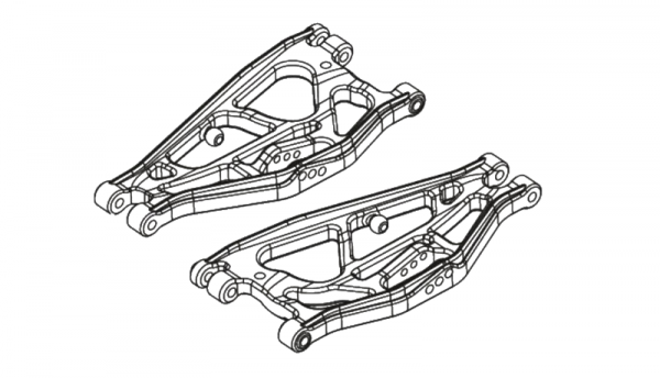 Querlenker hinten/untenn L/R FY10 Buggy/Truggy
