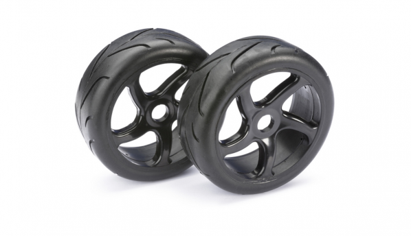Räderset Buggy Street schwarz 1:8, 2 Stück