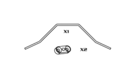 MN2054 vordere Anti-Roll Bar