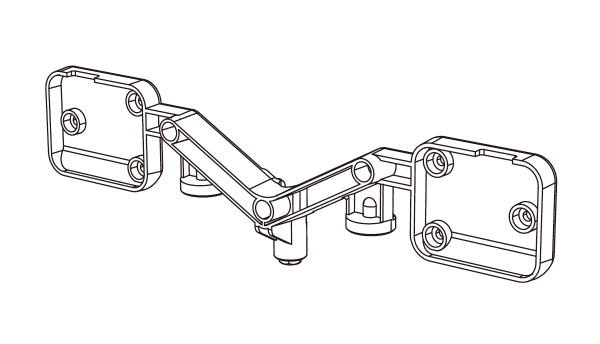 Karosseriehalter vorne mit Magnet H8