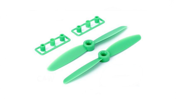 Propeller ABS Kunststoff 5030 M5, 1x links, 1x rechts, grün