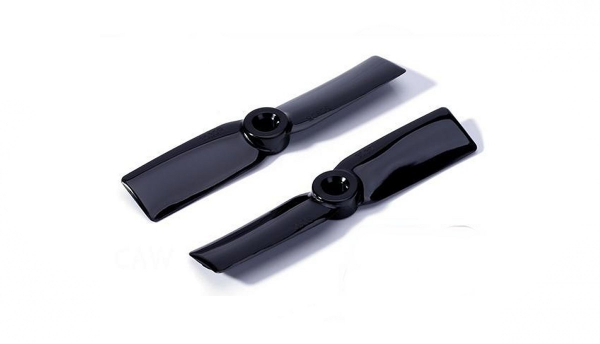 Propeller Bullnose Flat Head Nylonfaser 3030 M5 / 6mm Hub, schwarz