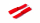 Propeller Bullnose Flat Head Nylonfaser 3030 M5 / 6mm Hub, rot