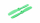 Propeller Bullnose Flat Head Nylonfaser 5045 M5 / 7mm Hub, grün