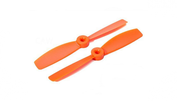 Propeller Bullnose Flat Head Nylonfaser 5045 M5 / 7mm Hub, orange