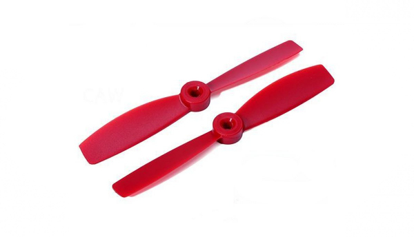 Propeller Bullnose Flat Head Nylonfaser 5045 M5 / 7mm Hub, rot