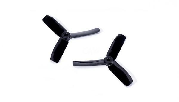 Propeller 3-Blatt Nylonfaser 4040 M5 / 7mm Hub, schwarz