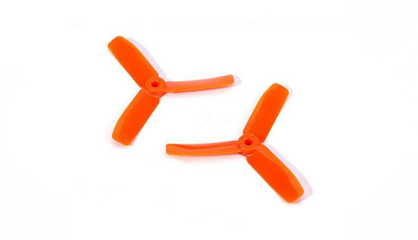 Propeller 3-Blatt Nylonfaser 4040 M5 / 7mm Hub, orange